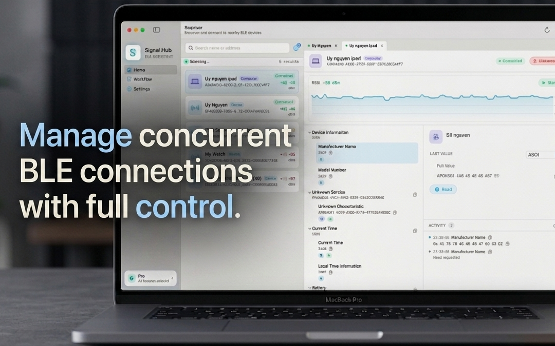 Concurrent BLE connections